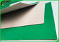 lado resistente de dobramento Grey Cardboard In Sheet verde revestido de 1.2mm um